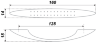 Мебельная ручка RS823CP.3/128 - 