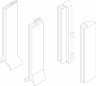Держатель боковой стенки из стекла 4 мм для B-Box SBH38/W - 